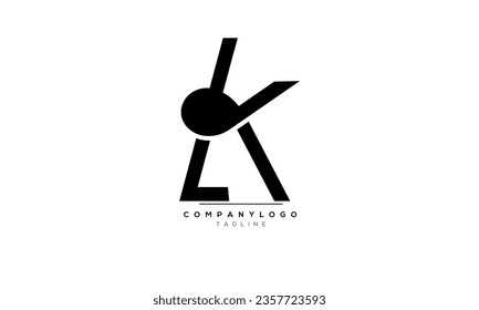 Letras alfabéticas Iniciales Logo Monograma LK,LK INITIAL,LK letter