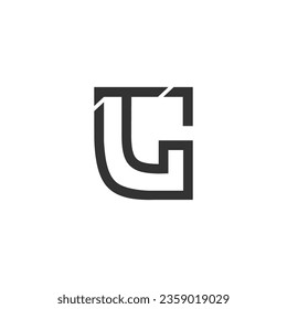 Alphabet letters Initials Monogram logo GT, TG, G and T
