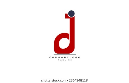 Alphabet letters Initial Monogram Logo DJ, DJ INITIAL, DJ-Brief