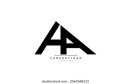 Alphabet letters Initials Monogram logo AA, AA INITIAL, AA letter