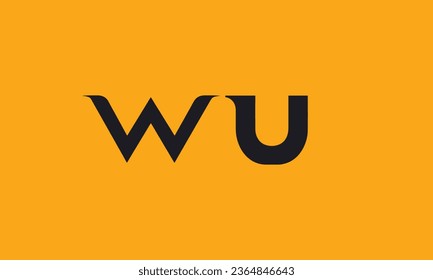 Alphabet letters Initials Monogram logo UW, WU, U and W