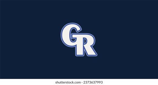 Alphabet letters Initial Monogram Logo GRNRG INITIAL