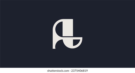 Alphabet letters Initials Monogram logo AB, BA INITIAL
