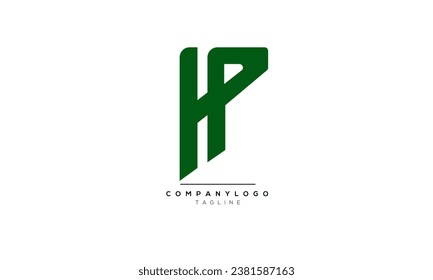Letras alfabéticas Iniciales Monograma HP,HP INITIAL,letra HP