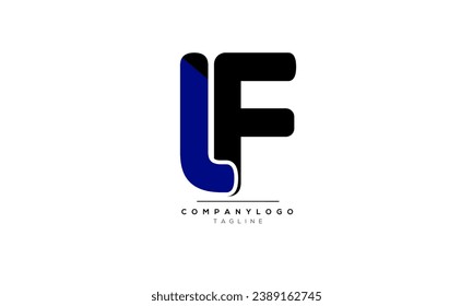 Alphabet letters Initials Monogram logo LF, LF INITIAL, LF letter