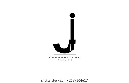 Alphabet letters Initial Monogram logo JT, JT INITIAL, JT-Brief