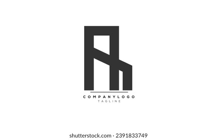 Alphabet letters Initials Monogram logo AH,AH  INITIAL,AH  letter