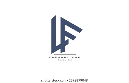 Alphabet letters Initials Monogram logo LF, LF INITIAL, LF letter