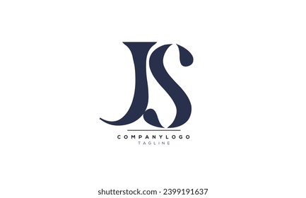 Alphabet letters Initials Monogram logo JS,JS  INITIAL,JS  letter