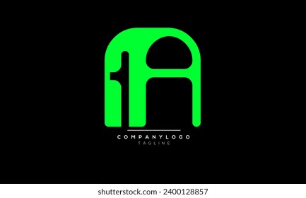 Letras alfabéticas Iniciales logotipo de monograma FA, FA INITIAL,FA carta