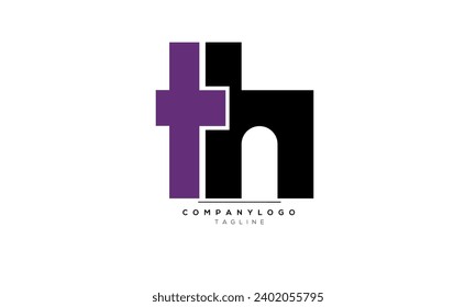 Alphabet letters Initial Monogram Logo TH, TH INITIAL, TH Letter