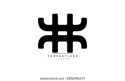 Alphabet letters Initials Monogram logo HX,HX  INITIAL,HX  letter
