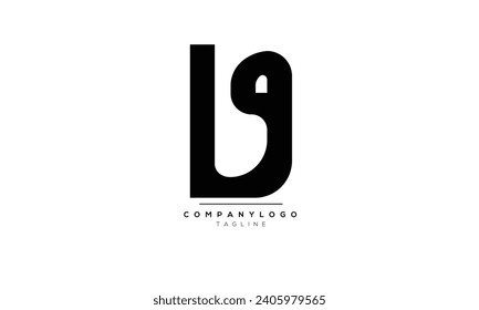 Letras alfabéticas Iniciales Logo Monograma LG, LG INITIAL, letra LG