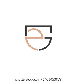 Alphabet letters Initials Monogram logo GZ, ZG, G and Z
