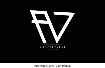 Alphabet letters Initials Monogram logo AV,AV  INITIAL,AV  letter