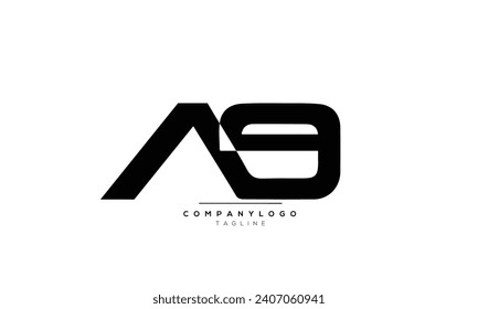 Letras alfabéticas Iniciales Logotipo Monograma AG,AG INITIAL,AG letra