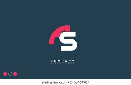 AS Alphabet letters Initial Monogram logo SA, A und S