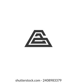 Letras alfabéticas Iniciales Logotipo Monograma GZ, ZG, G y Z