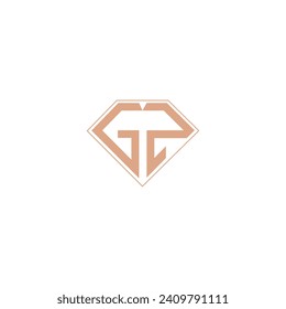 Alphabet letters Initial Monogram Logo GZ, ZG, G und Z
