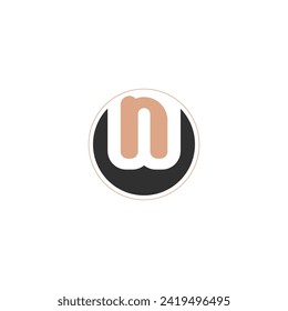 Alphabet letters Initials Monogram logo NW, WN, N and W