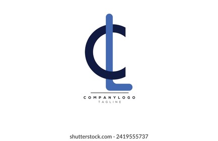 Letras alfabéticas Iniciales Logotipo Monograma CL,CL INITIAL,CL
