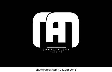 Alphabet letters Initial Monogram Logo MA, MA INITIAL, MA Letter