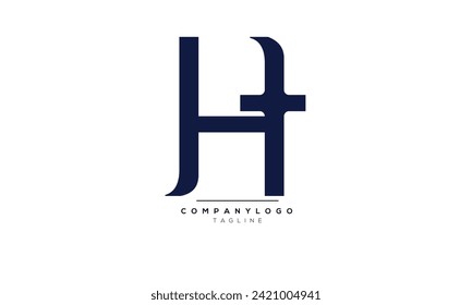 Alphabet letters Initials Monogram logo HT, HT INITIAL, HT letter