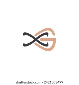 Alphabet letters Initials Monogram logo GX, XG, G and X