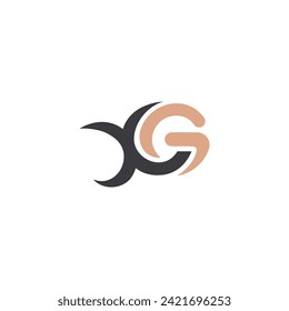 Alphabet letters Initials Monogram logo GX, XG, G and X