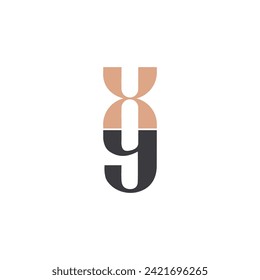 Alphabet letters Initials Monogram logo GX, XG, G and X
