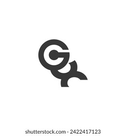 Alphabet letters Initials Monogram logo GX XG