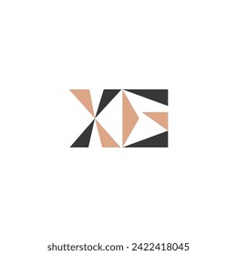 Letras alfabéticas Iniciales Monograma GX XG