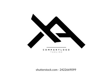 Alphabet letters Initials Monogram logo XA, XA INITIAL, XA letter