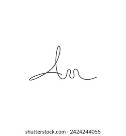 Alphabet letters Initials Monogram logo AM MA