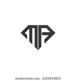 Alphabet letters Initials Monogram logo AM, MA, A and M
