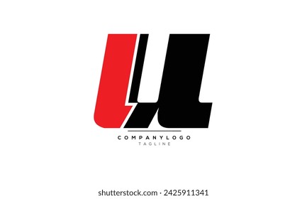 Alphabet letters Initials Monogram logo LU, LU INITIAL, LU letter