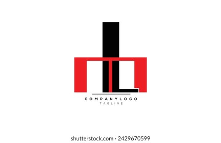 Letras del alfabeto Iniciales Monograma logo LM, LM INITIAL, LM letra