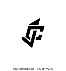 Letras del alfabeto Iniciales Monograma logo JC, CJ, J y C