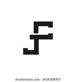 Letras del alfabeto Iniciales Monograma logo JC, CJ, J y C
