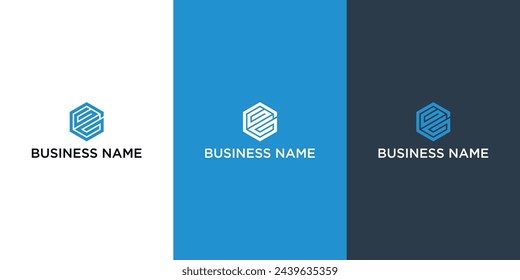Alphabet letters Initials Monogram logo CG C and G