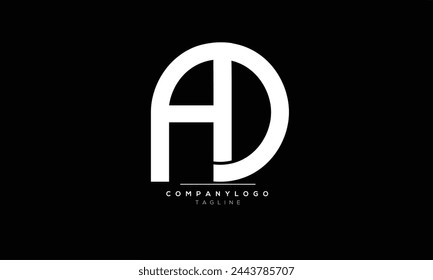 Buchstaben Buchstaben Initialen Monogramm Logo AD,AD INITIAL,AD Buchstabe