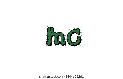 Alphabet letters Initials Monogram logo Mc, cM, M and c
