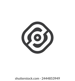 Letras del alfabeto Iniciales Monograma logo ZO, OZ, O y Z