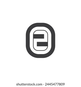Alphabet letters Initials Monogram logo ZO, OZ, O and Z