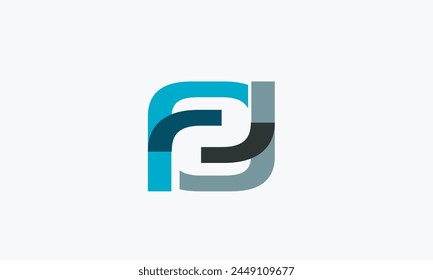 Alphabet letters Initials Monogram logo ff, f and f