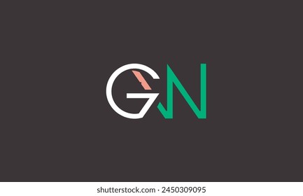 Letras del alfabeto Iniciales Monograma logo GW, WG, G y W