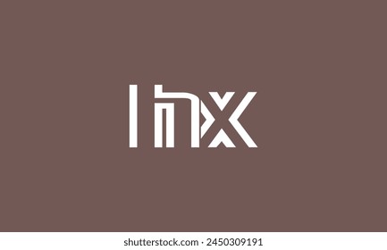 Buchstaben Initialen Monogramm Logo HX, XH, H und X