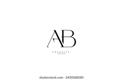 Alphabet letters Initials Monogram logo AB BA A B