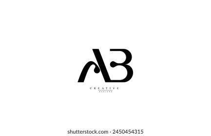  Alphabet letters Initials Monogram logo AB BA A B