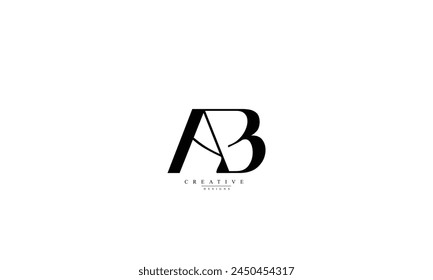  Alphabet letters Initials Monogram logo AB BA A B